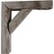 Ekena Millwork 3 1/2"W x 8"D x 8"H Vintage Farmhouse Bracket, Barnwood Decor Collection, Reclaimed Grey BKTB03X08X08TRGY - alternate 2